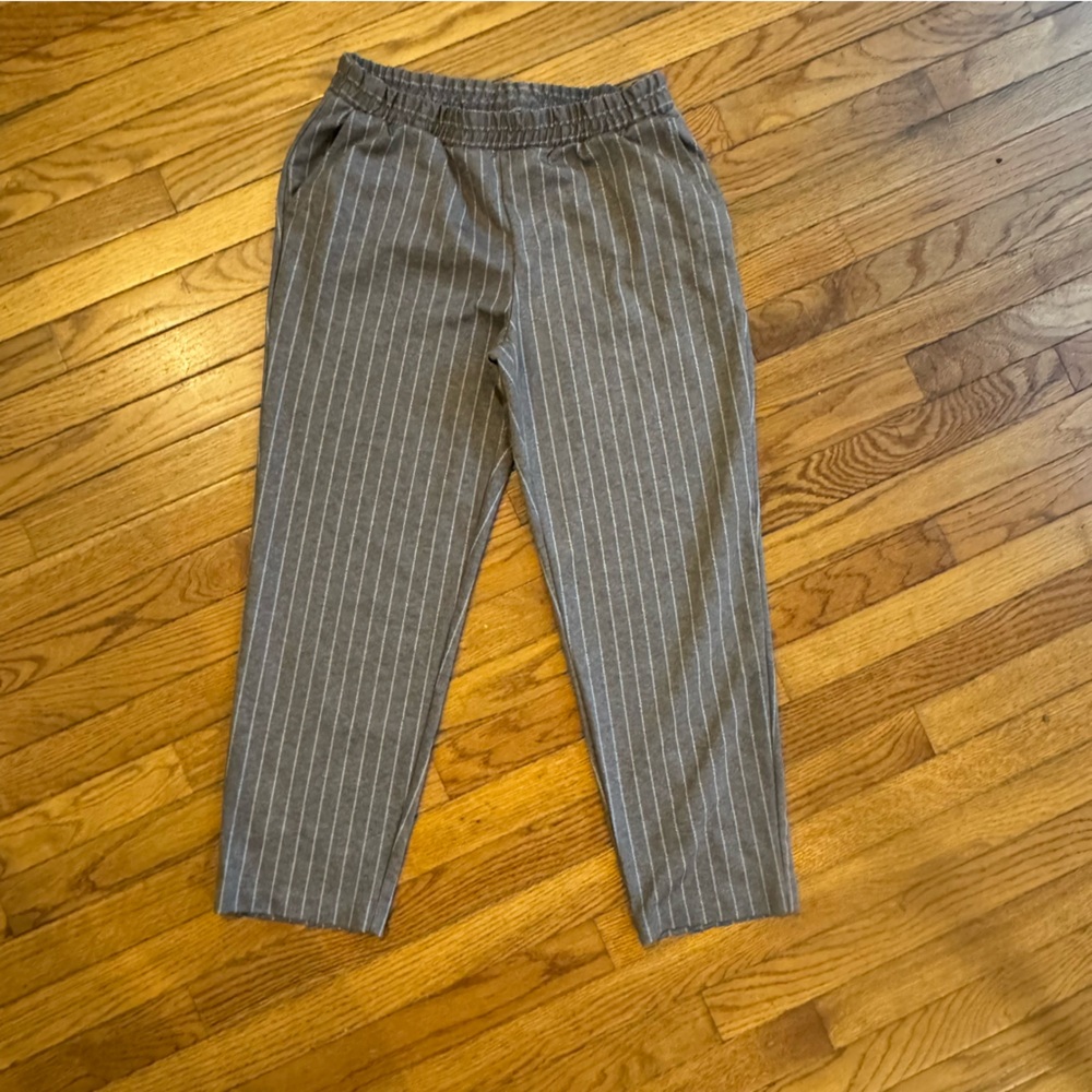 a new day Gray Striped Ankle Pants